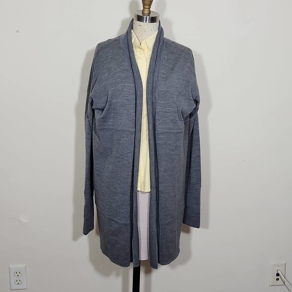 Lululemon Merino Woll Sit In Lotus Wrap Grey Size 6 - Picture 1 of 7